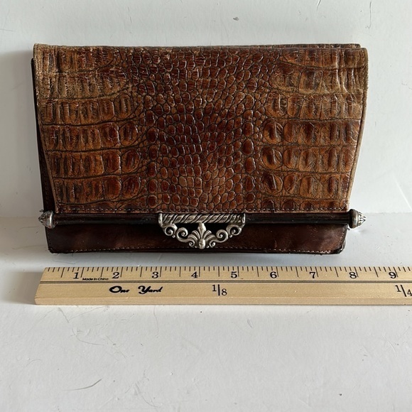 Vintage Brighton boho or country wallet/handbag/purse. Beautiful worn leather! - Picture 7 of 9